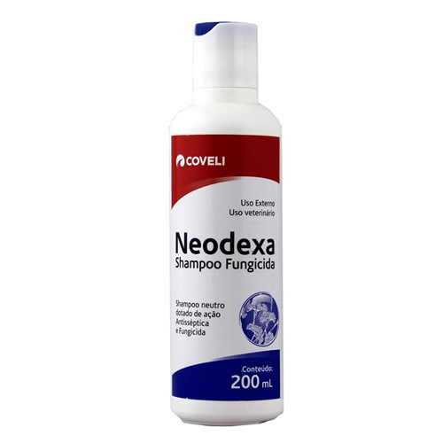Neodexa Shampoo 200ml Coveli Fungicida Cães e Gatos