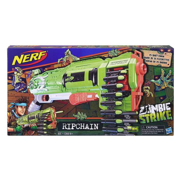 Nerf Lança Dardo Zombie Ripchain - Hasbro E2156