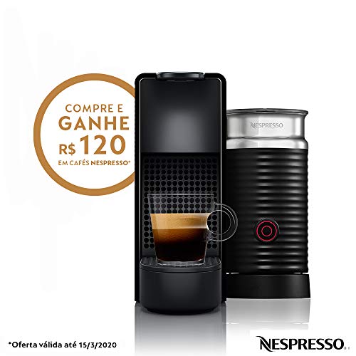 Nespresso Essenza Mini Combo Preta 220V + Aeroccino 3