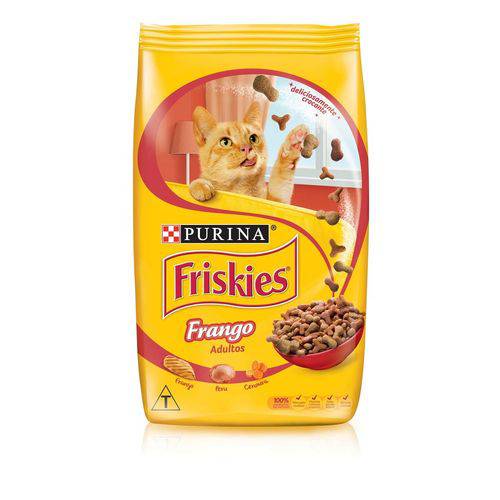 Nestle Purina Friskies Racao Seca para Gatos Adultos Frango 3kg