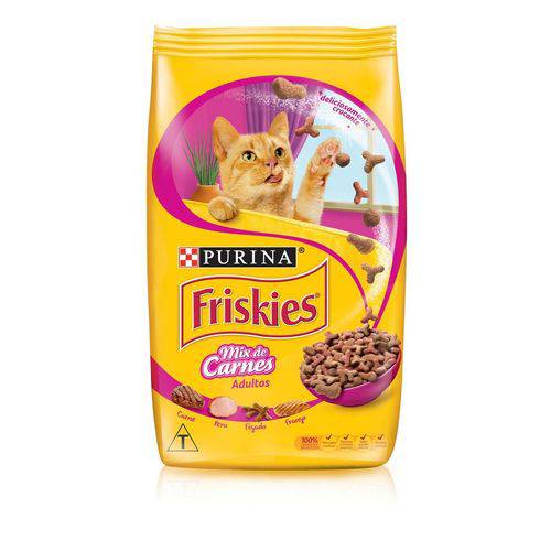 Nestle Purina Friskies Racao Seca para Gatos Adultos Mix de Carnes 3kg
