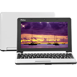 Netbook Philco 10C-B123LM com Intel Atom Dual Core 2GB 320GB LED 10" Linux Branco