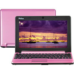 Netbook Philco 10C-R123LM com Intel Atom Dual Core 2GB 320GB LED 10" Linux Rosa