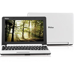 Netbook Philco 10D-B123LM com Intel Atom Dual Core 2GB 320GB LED 10'' Branco Linux
