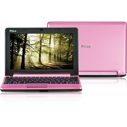 Netbook Philco 10D-R123LM com Intel Atom Dual Core 2GB 320GB LED 10" Rosa Linux