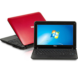 Netbook Philco V123WS com Intel Atom 2GB 320GB LED 10'' Vermelho Windows 7 Starter