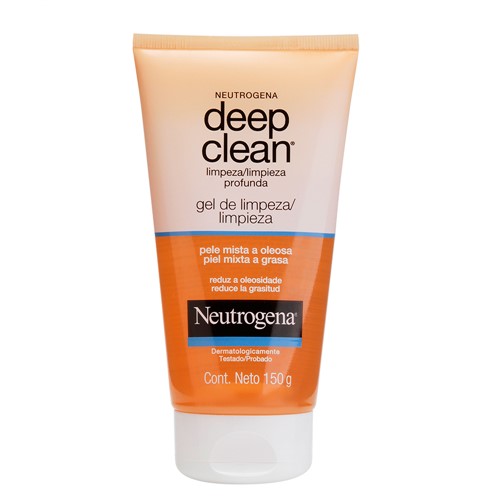 Neutrogena Deep Clean Gel de Limpeza para Peles Mistas a Oleosas com 150g