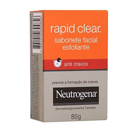 Neutrogena Sabonete Facial Rapid Clear Esfoliante Anti-Cravos 80g