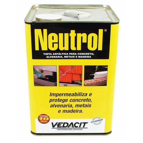 Neutrol 45 Tinta Betuminosa 18L Preto - Otto - Vedacit