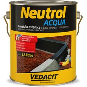 Neutrol Acqua 3,6 Litros - 121728 - Vedacit - Neutrol Acqua 3,6 Litros - 121728 - Vedacit