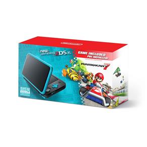 New Nintendo 2Ds XL - Preto e Azul + Jogo Mario Kart 7
