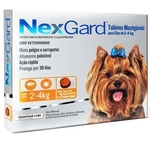 NexGard 11,3 mg - Cães de 2 a 4 Kg cx com 3 tabletes