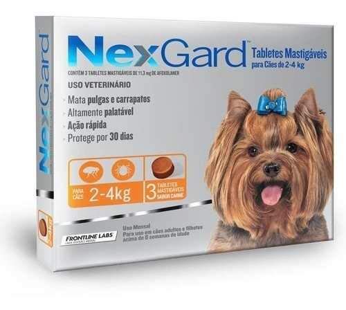 Nexgard C/ 3 Comp para Cães de 2 Até 4kg