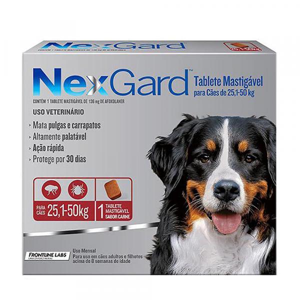 Nexgard Cães 25,1 a 50kg - Bcs