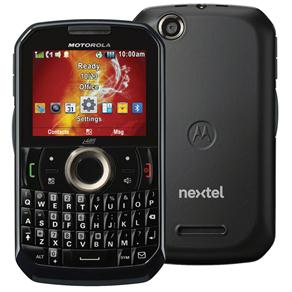 Nextel Motorola I485 com Teclado QWERTY, Câmera 2MP, MP3 Player, Bluetooth, GPS e Fone de Ouvido - Preto
