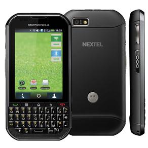 Nextel Motorola Titanium QWERTY com Câmera 5MP, Android 2.1, Touch Screen, GPS e Wi-Fi - Preto