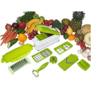 Nicer Dicer Plus - Cortador e Fatiador de Legumes, Frutas e Verduras - Verde