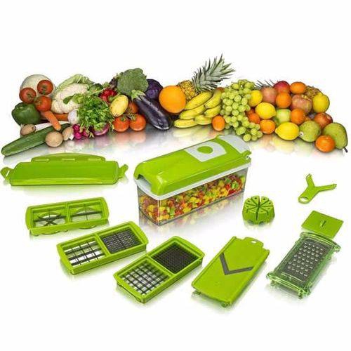 Tudo sobre 'Nicer Dicer Plus Cortador Fatiador Processador de Legumes Frutas Verduras - Dc Importação'