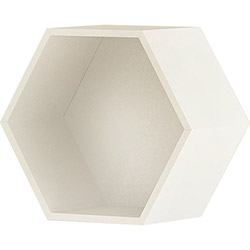 Nicho Decorativo Hexagonal Leblon Branco - Orb