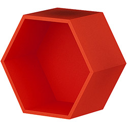 Tudo sobre 'Nicho Decorativo Hexagonal Leblon Vermelho - Orb'