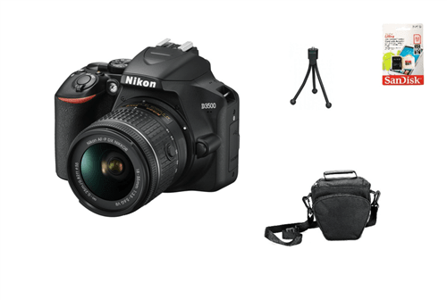 Nikon D3500 + 18-55Mm + 32Gb + Bolsa + Tripé