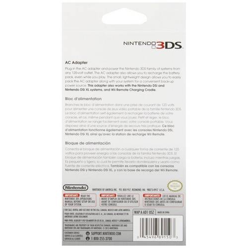 Nintendo Dsi / 3ds Ac Adapter (Fonte Original Nintendo) - Dsi / 3ds