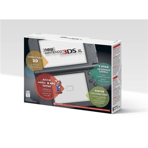 Nintendo New 3DS XL Black (Preto)