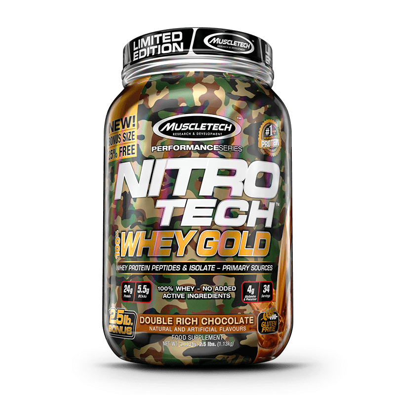 Nitro Tech 100% Whey Gold (1113g) MuscleTech-Vanilla Funnel Cake
