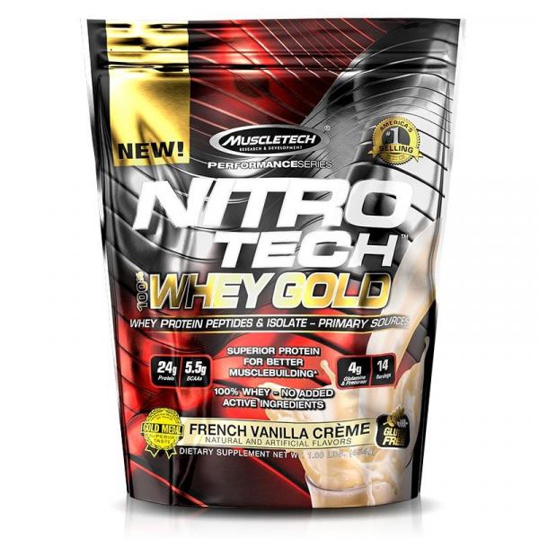 Nitro Tech 100% Whey Gold (454g) Muscletech - Muscle Tech