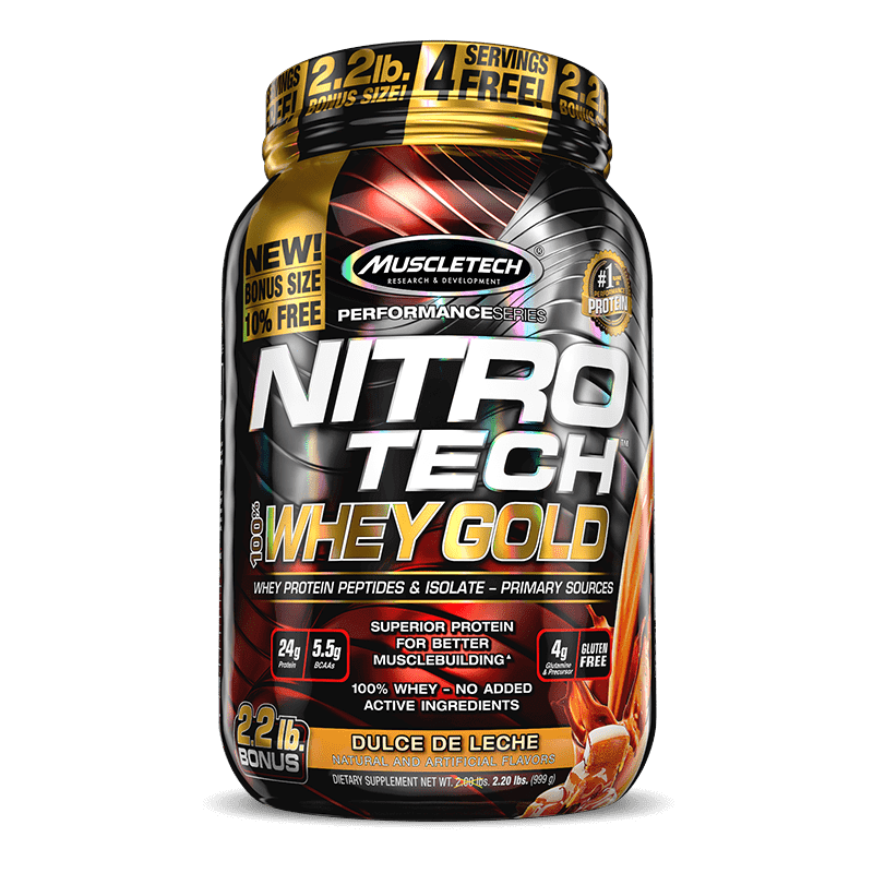 Nitro Tech 100% Whey Gold (2,5 Lbs) 1,13 Kg - Muscletech - 9114-1