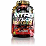 Nitro Tech 100 Whey Gold 2510g Morango Muscletech
