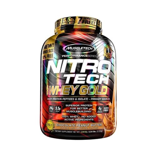 Nitro Tech 100% Whey Gold 2,51kg - Chocolate Peanut Butter - Muscletech