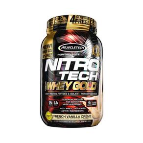 Nitro Tech 100% Whey Gold 999g - Creme de Baunilha - BAUNILHA