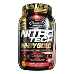 NITRO TECH 100% WHEY GOLD (2.2lbs) - Morango - Muscletech