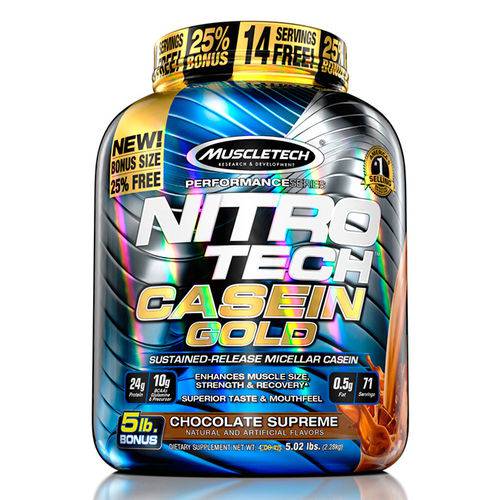 Nitro Tech Caseina Gold - 5 Lb - Muscletech