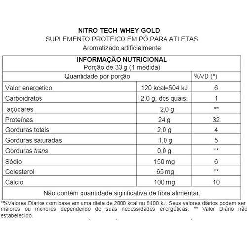 Nitro Tech Whey Gold 1 Kg - Muscletech