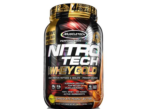 Nitro Tech Whey Gold Muscletech 1,02Kg Chocolate Peanut Butter