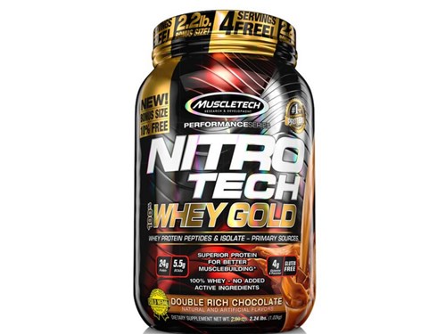 Nitro Tech Whey Gold Muscletech 1,02Kg Chocolate