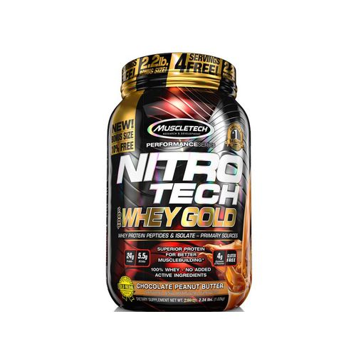 Nitro Tech Whey Gold Muscletech 1,02Kg Peanut Butter