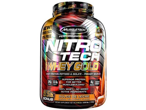 Nitro Tech Whey Gold Muscletech 2,49Kg Doce de Leite