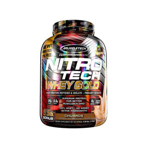 Nitro Tech Whey Protein Gold Muscletech 2,49Kg Churros