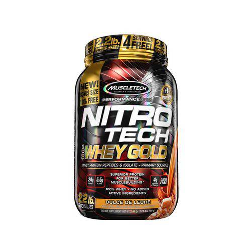 Nitro Tech Whey Protein Gold Muscletech 999G Doce de Leite