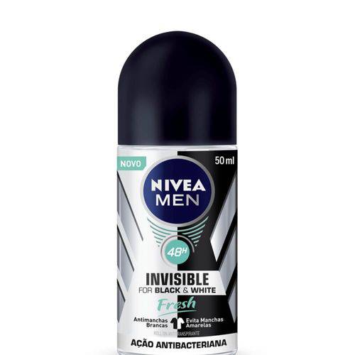 Nivea Black & White Fresh Desodorante Rollon Masculino 50ml