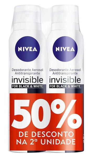 Nivea Kit Desodorante Aerosol Blackwhite Clear Leve Mais Pague Menos**