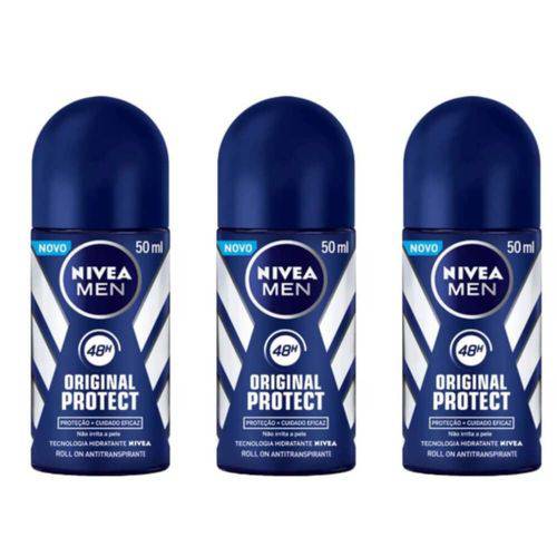 Nivea Original Protect Desodorante Rollon 50ml (kit C/03)