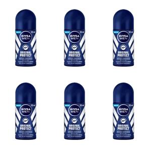 Nivea Protect Desodorante Rollon 50ml - Kit com 06