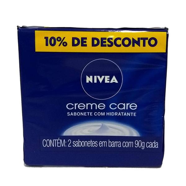 Nivea Sabonete Hidratante Creme Care 2x90g 10%