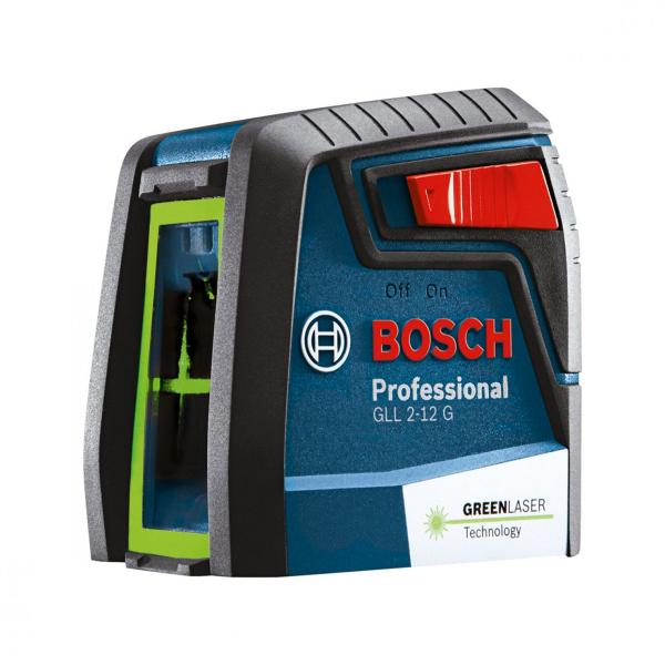 Nível a Laser Profissional Bosch Gll 2-12g Verde com 2 Linhas