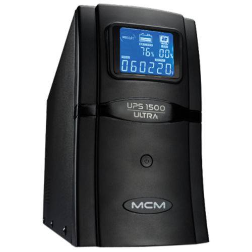 Nobreak 1500VA (930W) - Ultra 120V/120VAC com Display - MCM