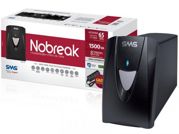 Nobreak Interactive Sms 27296 Net4+ Usm1500bi Entrada Bivolt Saida 115v
